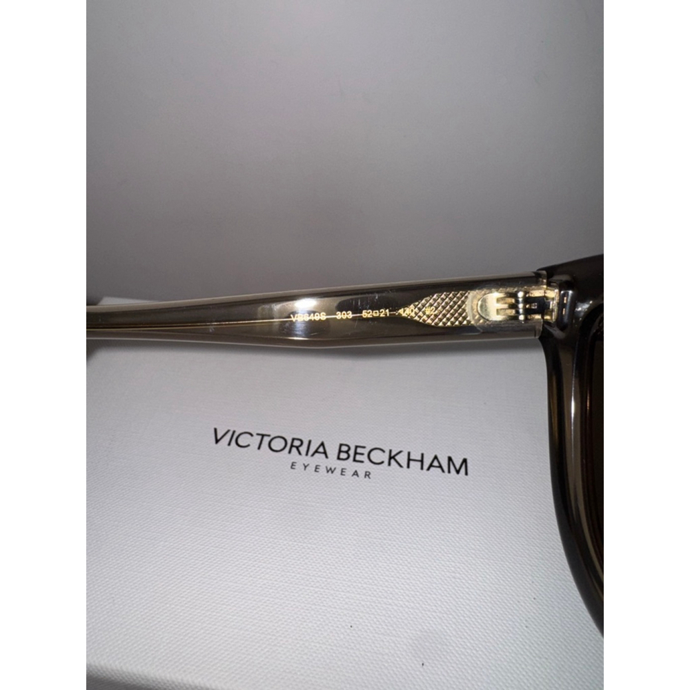 NWT Victoria Beckham Brown Gradient Sunglasses Designer Chic Minimal Luxury - Picture 7 of 7